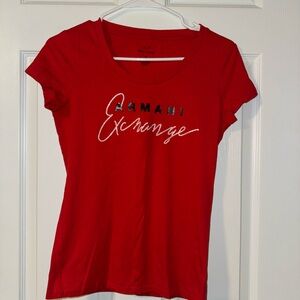 Armani Exchange Red Women's Top